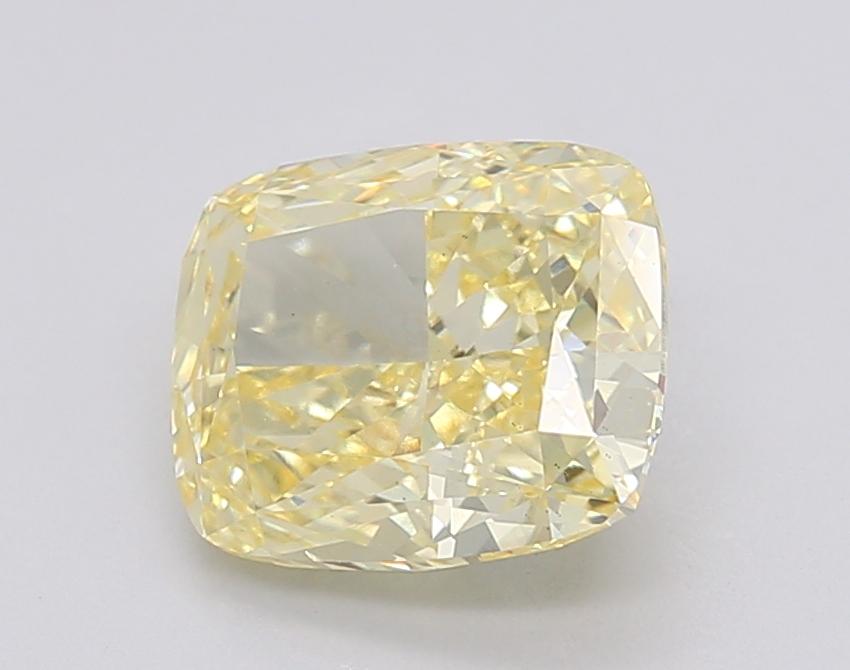 2.56 Ct. Fancy Intense Yellow Cushion Lab Grown Diamond