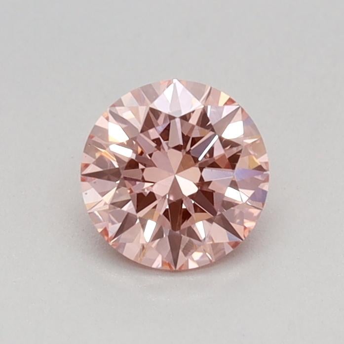 0.36 Ct. Fancy Vivid Pink Round Lab Grown Diamond