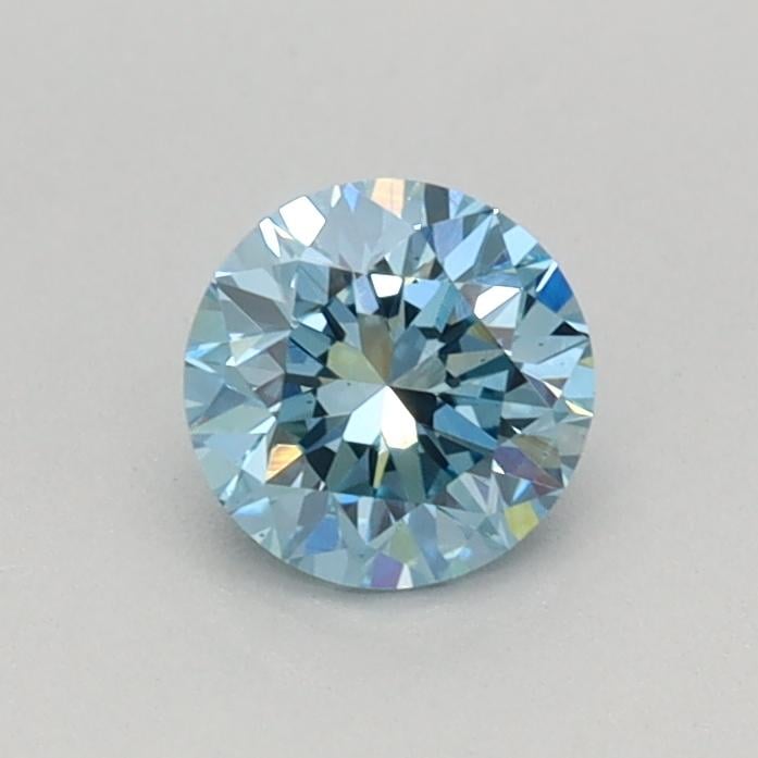 0.37 Ct. Fancy Vivid Blue Round Lab Grown Diamond