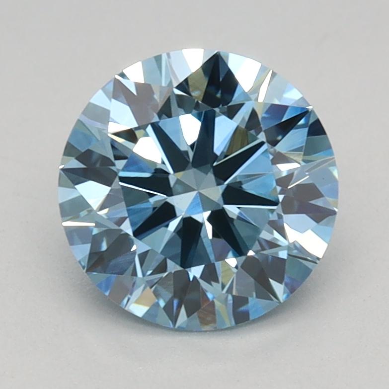 1.10 Ct. Fancy Vivid Blue Round Lab Grown Diamond