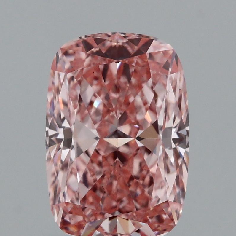 1.55 Ct. Fancy Vivid Pink Cushion Lab Grown Diamond