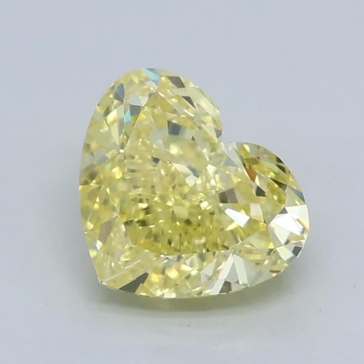 1.06 Ct. Fancy Intense Yellow Heart Lab Grown Diamond