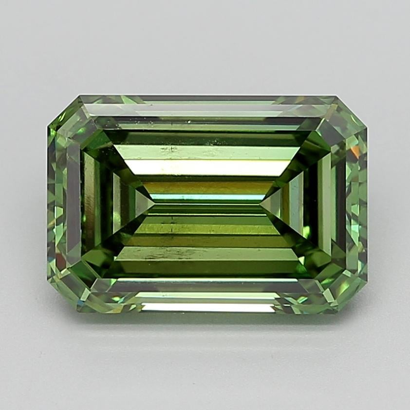 5.51 Ct. Fancy Vivid Green Emerald Lab Grown Diamond