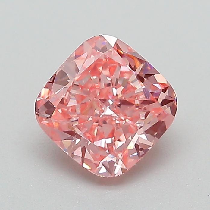1.06 Ct. Fancy Vivid Pink Cushion Lab Grown Diamond