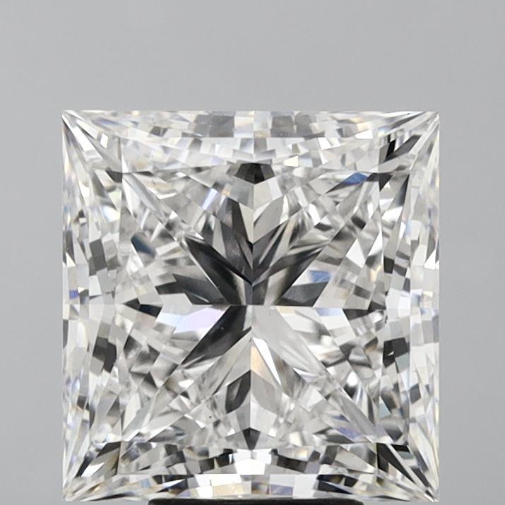 7.00 Ct. Fancy Vivid Green Princess Lab Grown Diamond