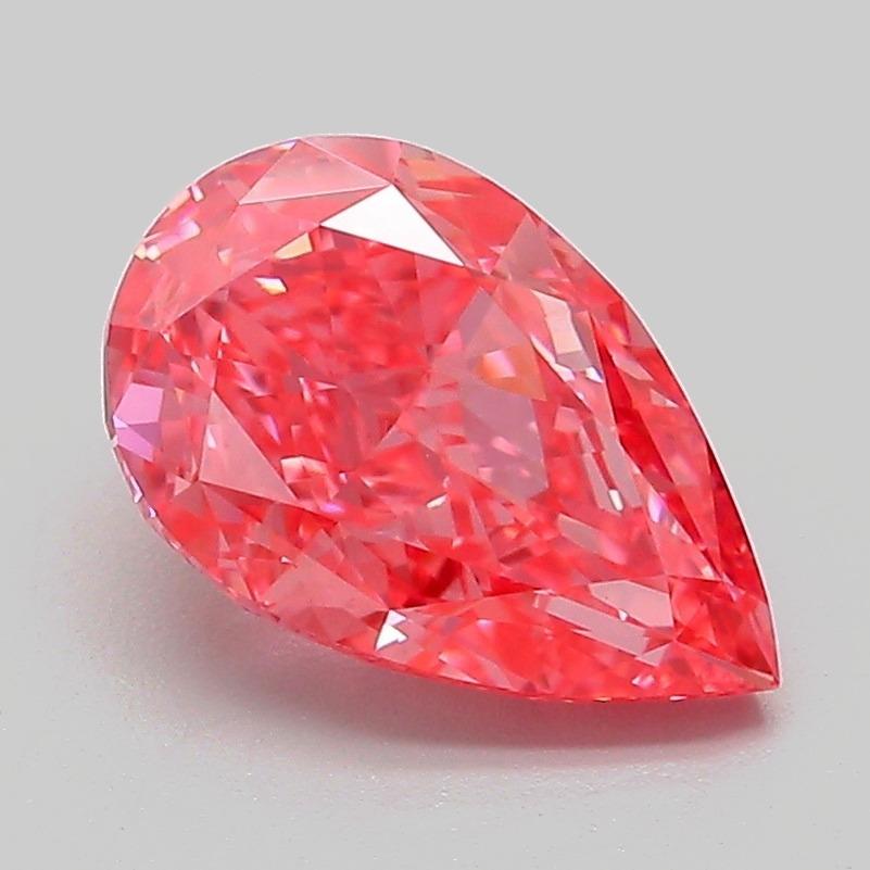 2.05 Ct. Fancy Vivid Pink Pear Lab Grown Diamond