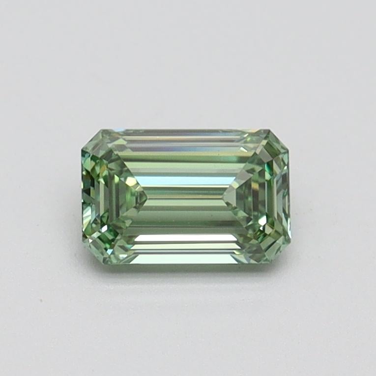 0.51 Ct. Fancy Intense Pacific Green Emerald Lab Grown Diamond