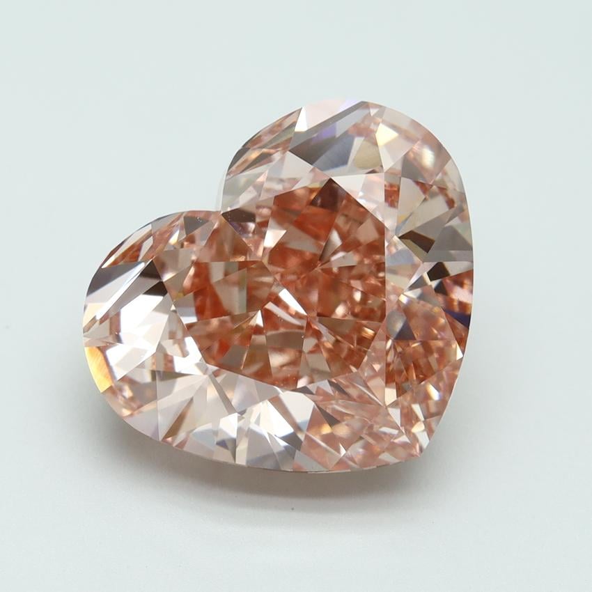 10.06 Ct. Fancy Vivid Pink Heart Lab Grown Diamond