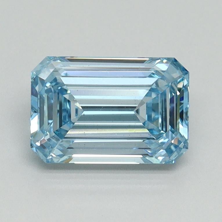 1.13 Ct. Fancy Intense Blue Emerald Lab Grown Diamond