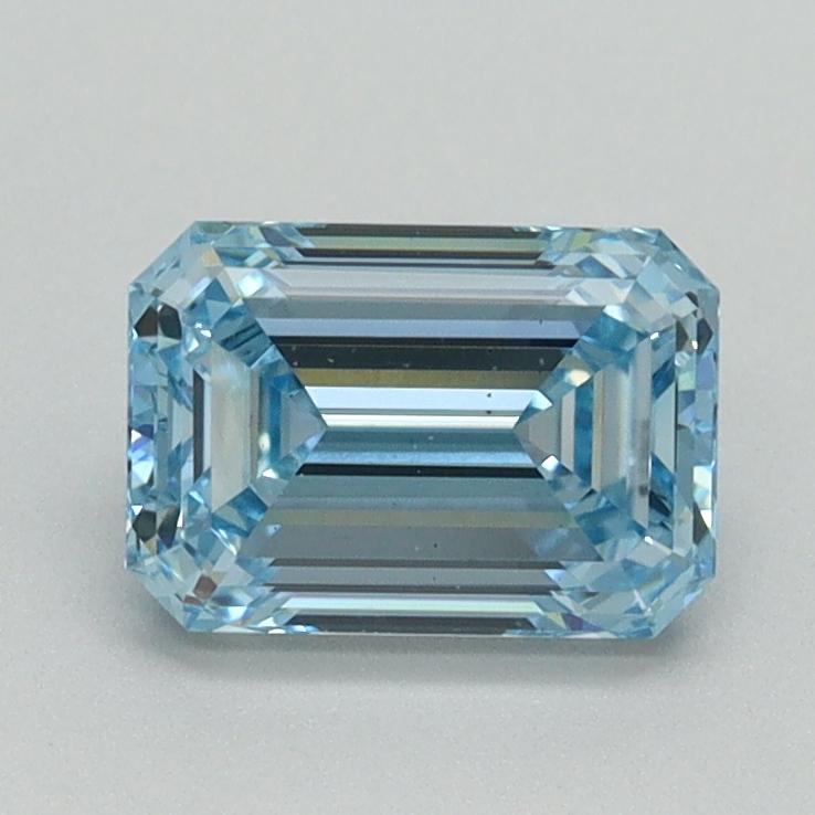 1.14 Ct. Fancy Vivid Blue Emerald Lab Grown Diamond