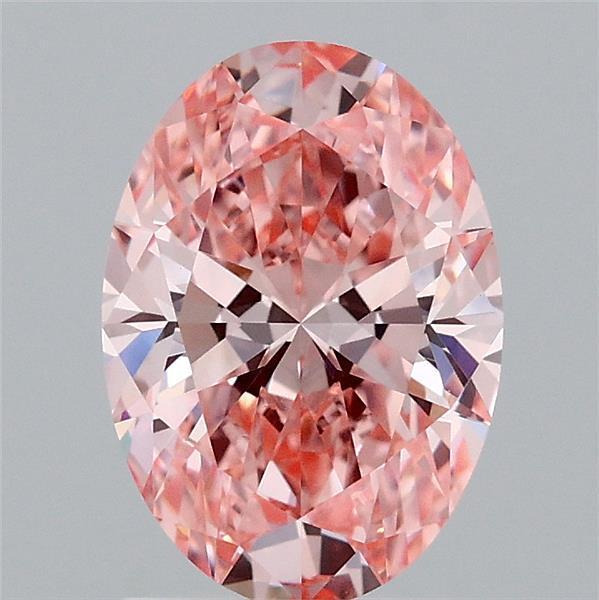1.57 Ct. Fancy Vivid  Pink Oval Lab Grown Diamond
