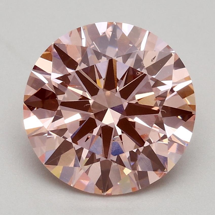 2.01 Ct. Fancy Intense Pink Round Lab Grown Diamond