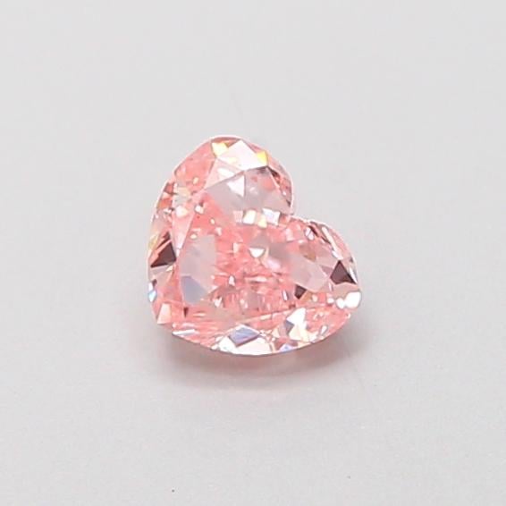 0.34 Ct. Fancy Intense  Pink Heart Lab Grown Diamond