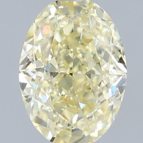 1.07 Ct. Fancy Yellow Oval Lab Grown Diamond