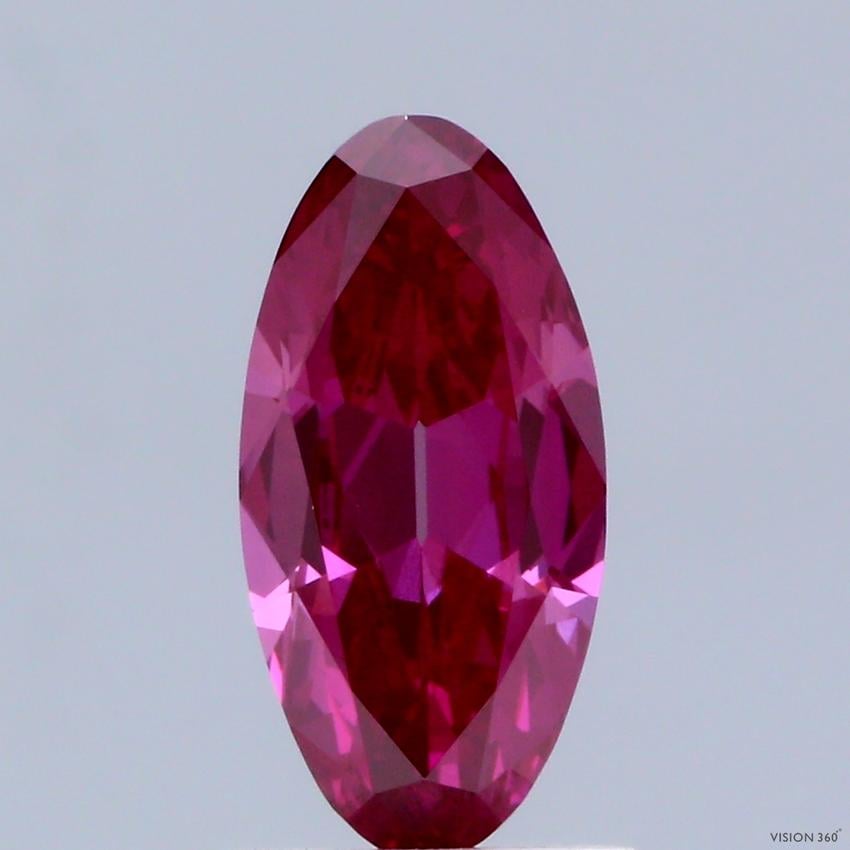 1.19 Ct. Fancy Deep Pink Oval Lab Grown Diamond