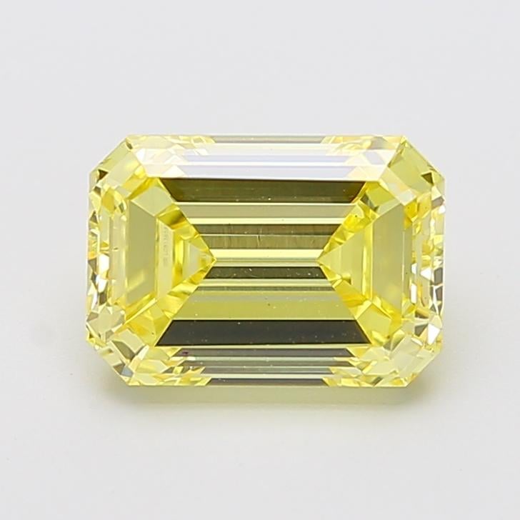 3.80 Ct. Fancy Intense  Yellow Emerald Lab Grown Diamond