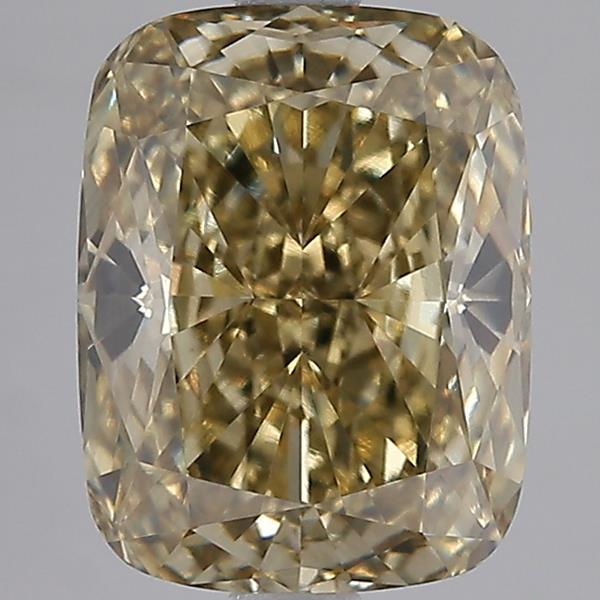 3.55 Ct. Fancy Yellow Cushion Lab Grown Diamond