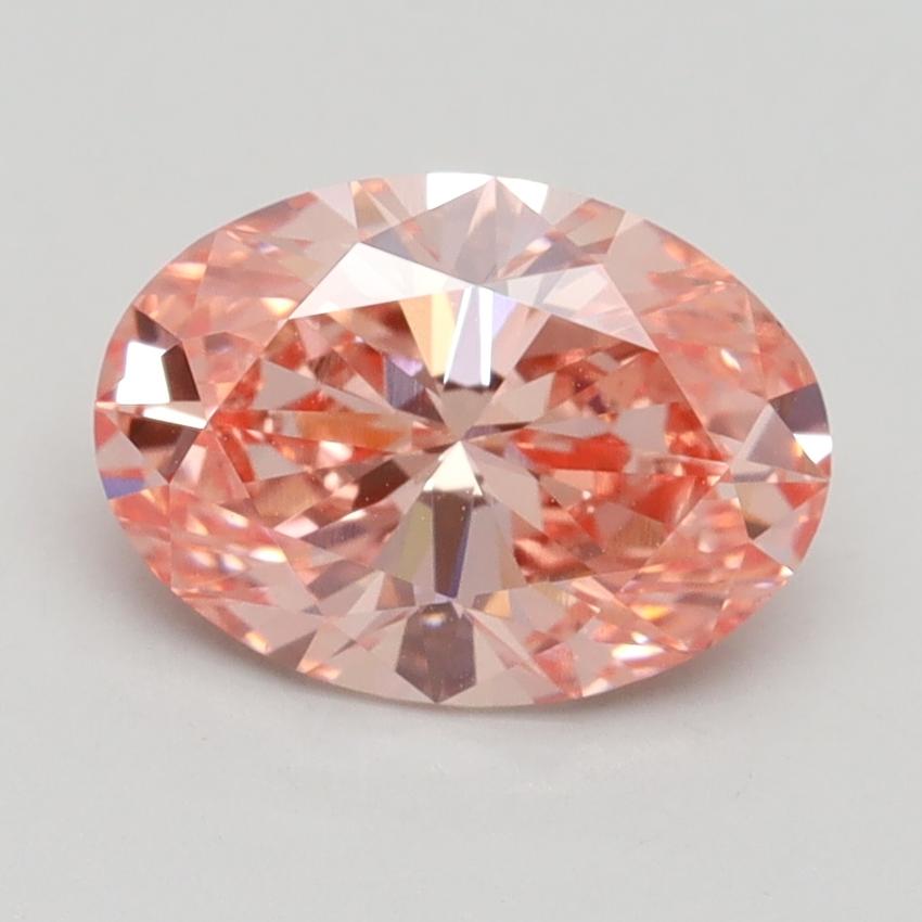 1.83 Ct. Fancy Intense Pink Oval Lab Grown Diamond