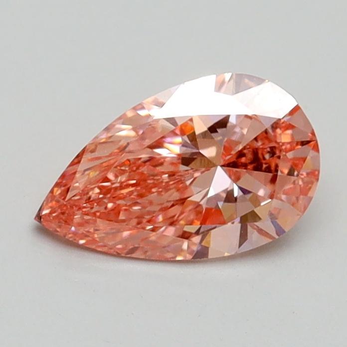 0.66 Ct. Fancy Intense Pink Pear Lab Grown Diamond