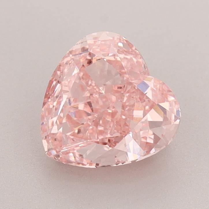 1.51 Ct. Fancy Vivid Pink Heart Lab Grown Diamond