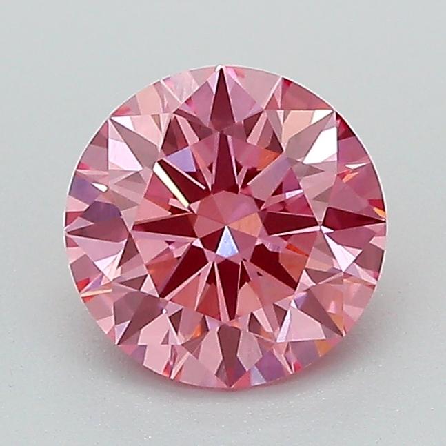 1.07 Ct. Fancy Vivid Pink Round Lab Grown Diamond