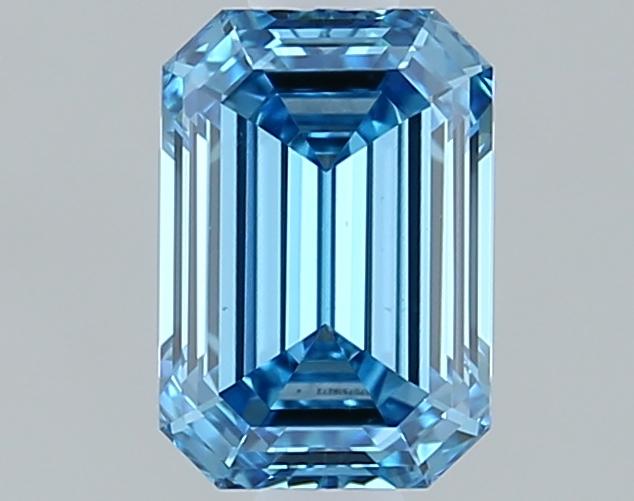 1.01 Ct. Fancy Vivid Blue Emerald Lab Grown Diamond