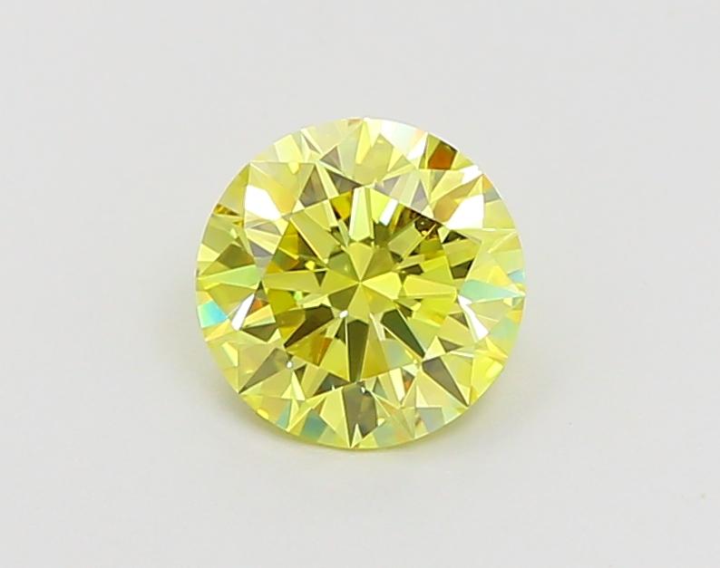 1.19 Ct. Fancy Vivid Yellow Round Lab Grown Diamond