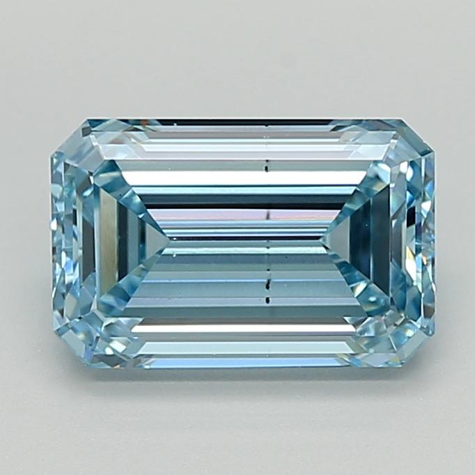 3.00 Ct. Fancy Intense  Blue Emerald Lab Grown Diamond