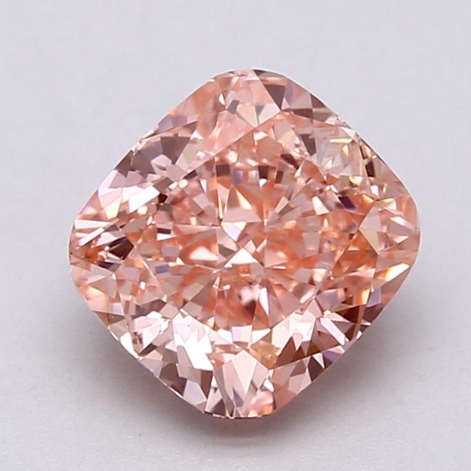 2.22 Ct. Fancy Vivid  Pink Cushion Lab Grown Diamond