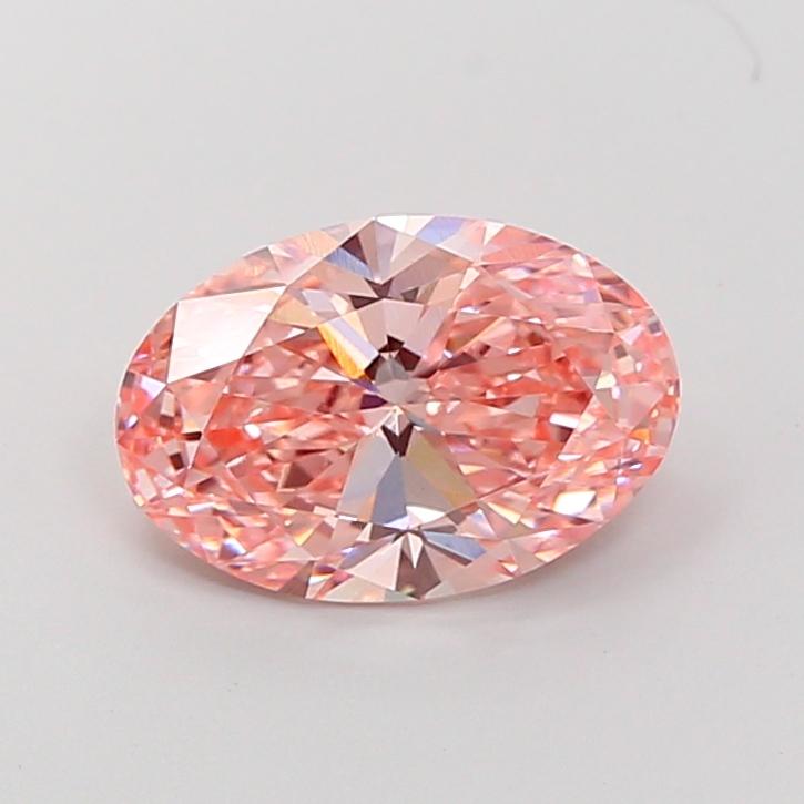 3.02 Ct. Fancy Vivid Pink Oval Lab Grown Diamond