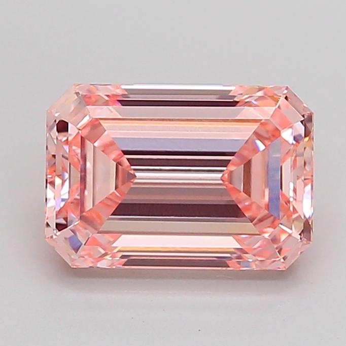 2.55 Ct. Fancy Intense Pink Emerald Lab Grown Diamond