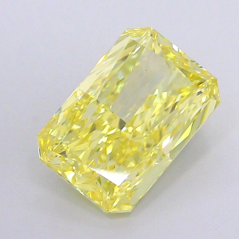 3.01 Ct. Fancy Intense  Yellow Radiant Lab Grown Diamond