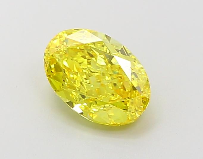 2.00 Ct. Fancy Vivid  Yellow Oval Lab Grown Diamond