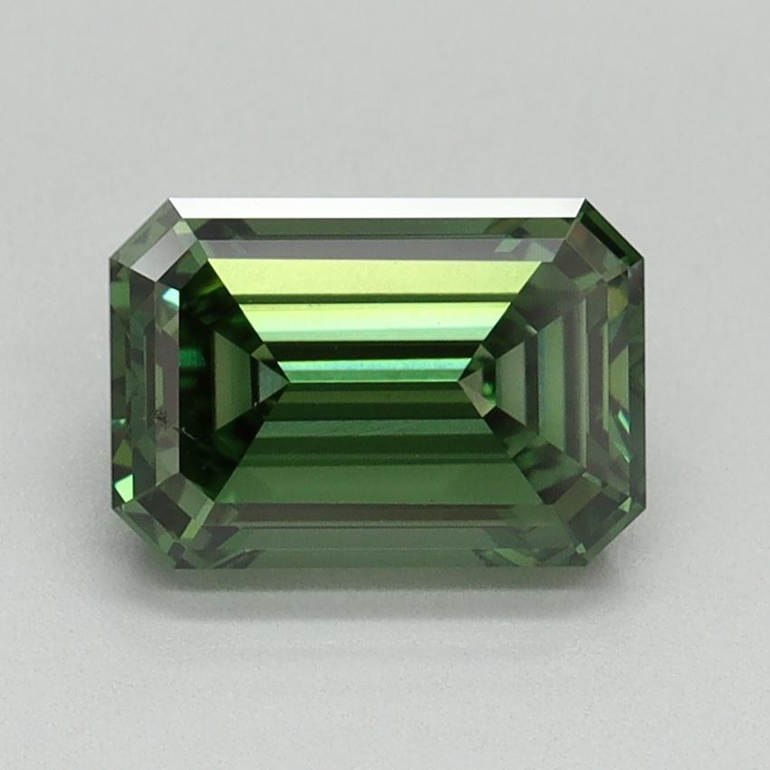 1.62 Ct. Fancy Vivid Green Emerald Lab Grown Diamond