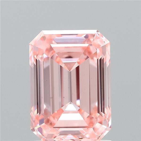 2.00 Ct. Fancy Intense Pink Emerald Lab Grown Diamond