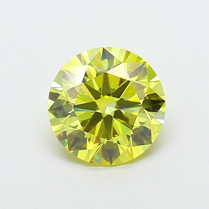 2.01 Ct. Fancy Intense  Yellow Round Lab Grown Diamond