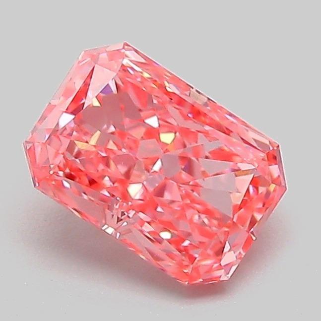 1.04 Ct. Fancy Vivid Pink Radiant Lab Grown Diamond