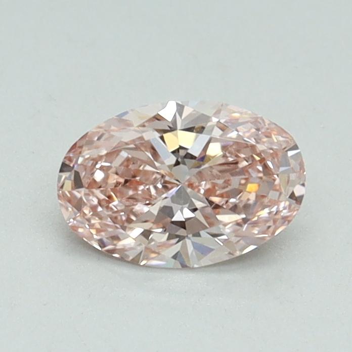 0.51 Ct. Fancy Intense Pink Oval Lab Grown Diamond