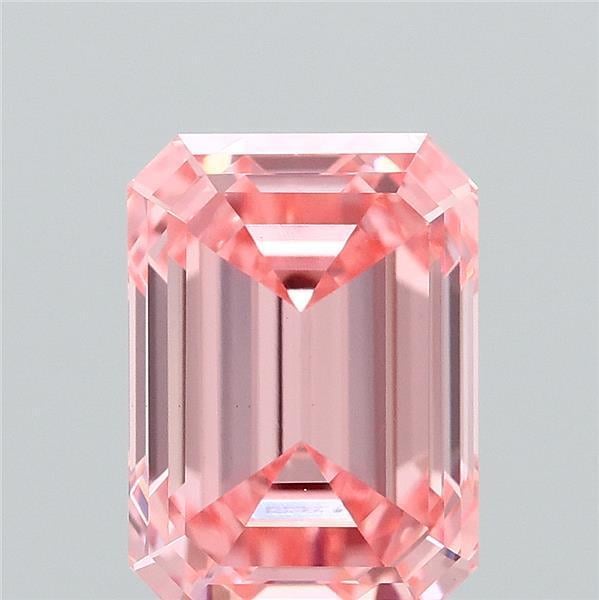 1.53 Ct. Fancy Vivid  Pink Emerald Lab Grown Diamond