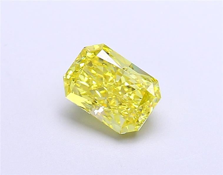 1.03 Ct. Fancy Vivid  Yellow Radiant Lab Grown Diamond