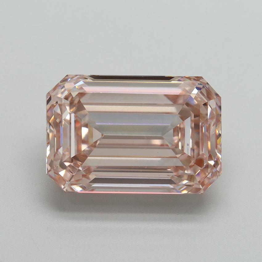 7.57 Ct. Fancy Intense Pink Emerald Lab Grown Diamond