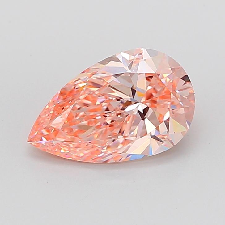 3.03 Ct. Fancy Intense Pink Pear Lab Grown Diamond