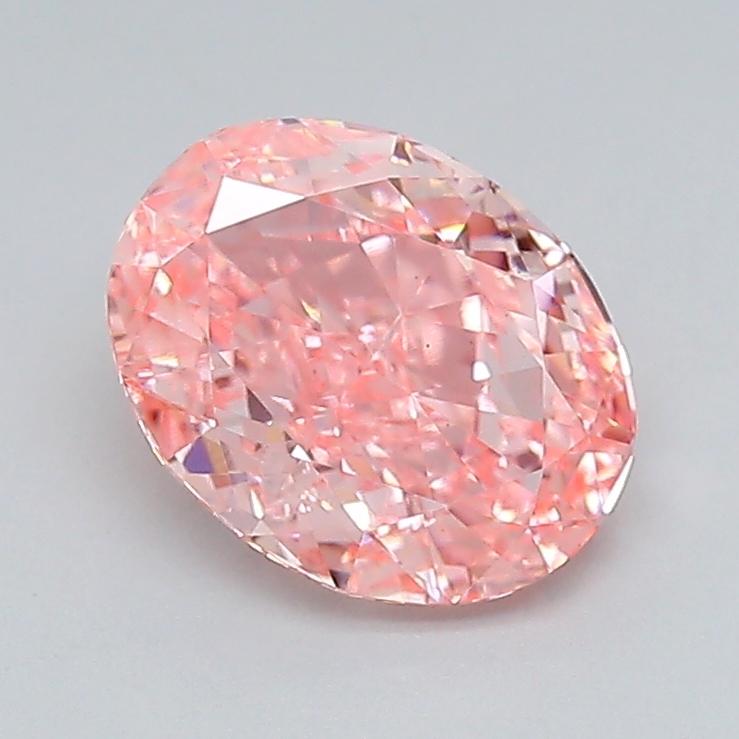 1.99 Ct. Fancy Vivid  Pink Oval Lab Grown Diamond