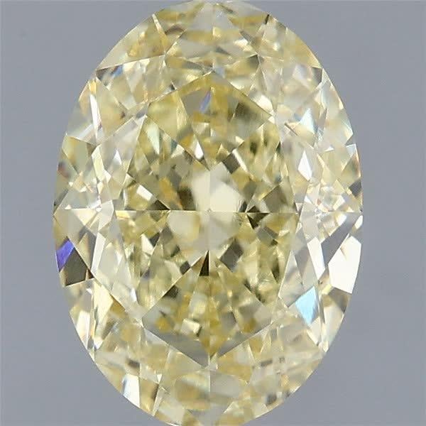 2.03 Ct. Fancy Yellow Oval Lab Grown Diamond