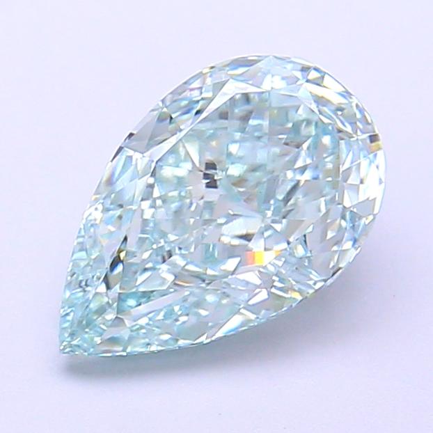 1.79 Ct. Fancy Greenish Blue Pear Lab Grown Diamond