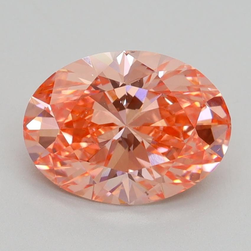 2.08 Ct. Fancy Vivid Pink Oval Lab Grown Diamond