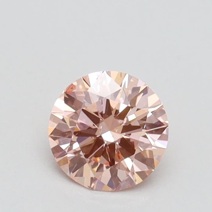 0.52 Ct. Fancy Intense Pink Round Lab Grown Diamond