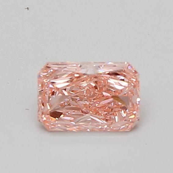 0.52 Ct. Fancy Vivid Pink Radiant Lab Grown Diamond