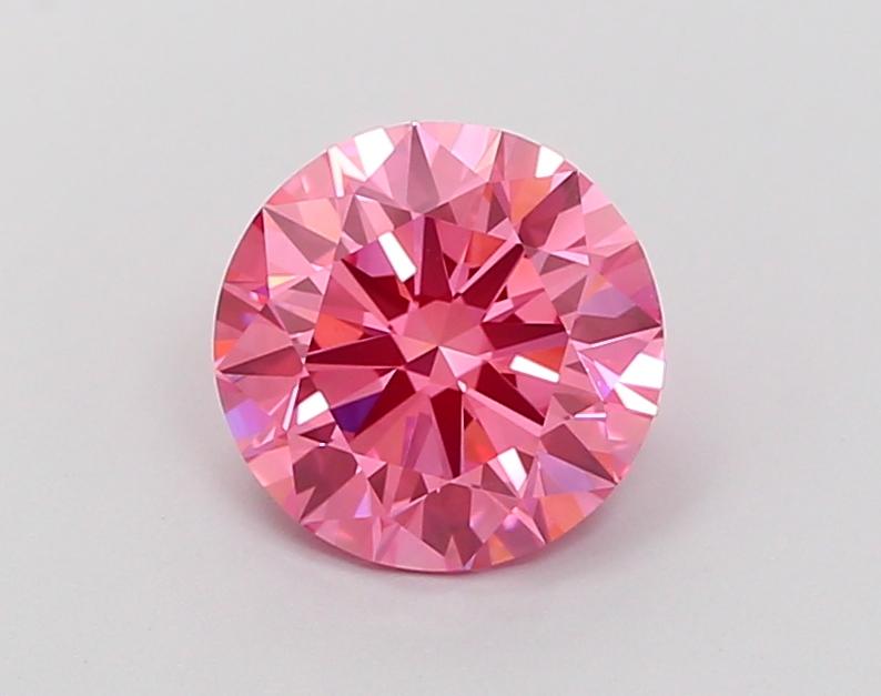 1.82 Ct. Fancy Vivid Pink Round Lab Grown Diamond