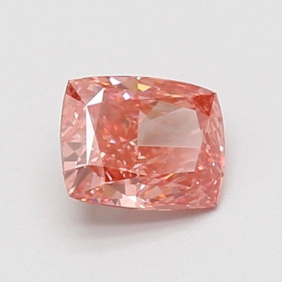 0.74 Ct. Fancy Vivid Pink Cushion Lab Grown Diamond